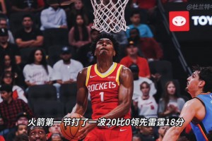 博格丹诺维奇三分8中5！季前赛最后一场火箭主场大胜雷霆